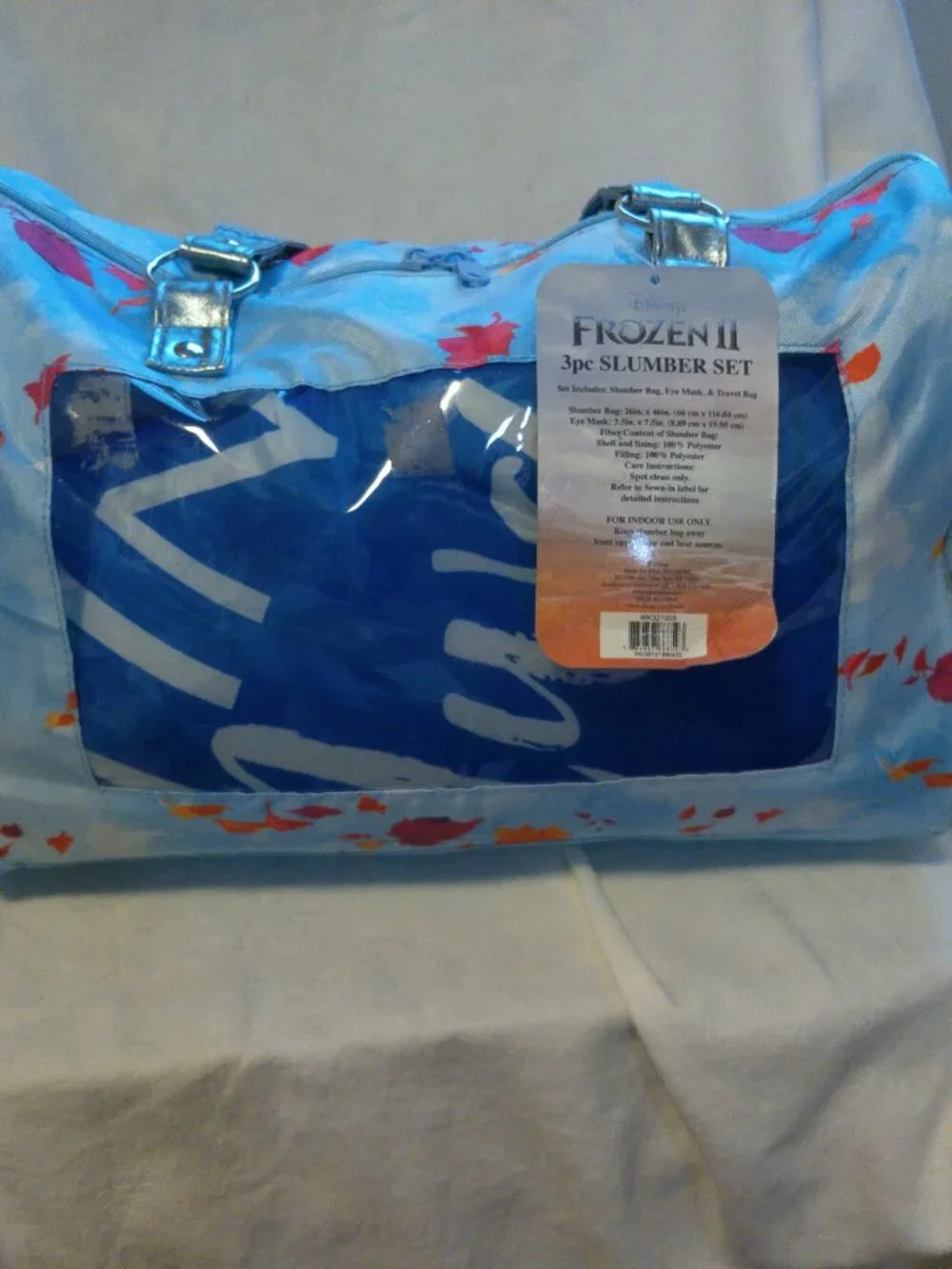 Disney Frozen II Slumber Bag & Travel Bag EUC